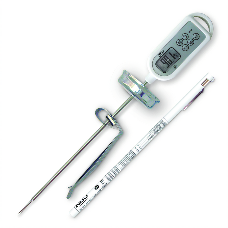 Product image #1 for CDN Waterproof Long-Stem Pocket Probe Thermometer, -40°F to 450°F