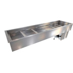 Thumbnail image #1 for Duke Manufacturing CP6-SB-DC-D 6-Pan Full-Size Drop-In Cold Food Well, Self-Contained Refrigeration, Touchscreen Control