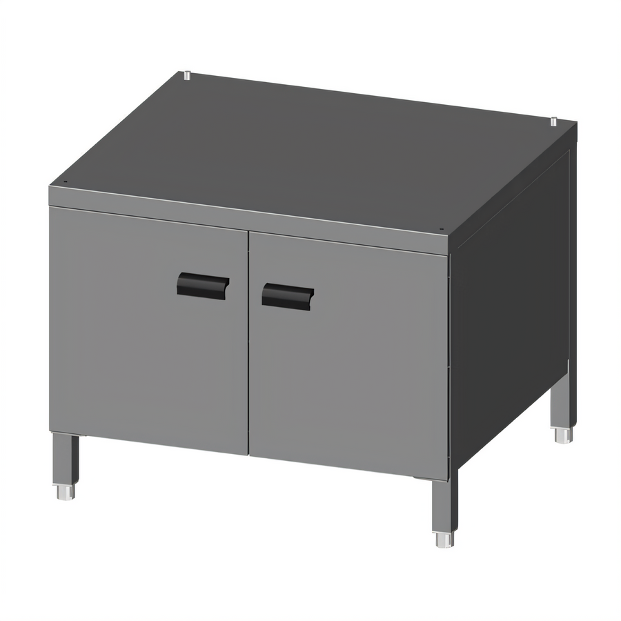 Product image #1 for Lainox Naboo Stainless Steel Cabinet Stand with Doors and Side Runners, 1/1 GN