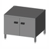 Thumbnail image #1 for Lainox Naboo Stainless Steel Cabinet Stand with Doors and Side Runners, 1/1 GN