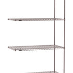 Thumbnail image #1 for Metro Super Erecta SE-2160K4-86-A4 Add-On Wire Shelving Unit, 60"W x 21"D x 86"H, 600 lb. capacity per shelf, 2000 lb. capacity per unit, 1" shelf