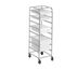 Thumbnail image #1 for Aluminum 8-Level Poly Box Rack Cart for 18 x 26 or 18 x 13 Boxes