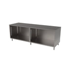 Thumbnail image #1 for BK Resources CST-3084 84 x 30 Inch Stainless Steel Chef Table, 16 Gauge Top, 18 Gauge Body, Adjustable Legs