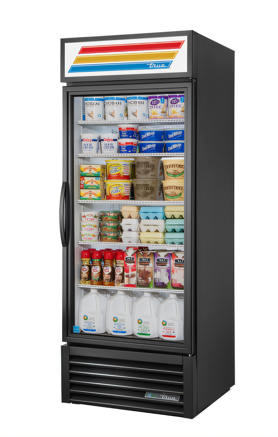 Product image #1 for True 30-Inch One-Section Glass Door Merchandiser Refrigerator, Self-Contained Bottom-Mounted, 115V