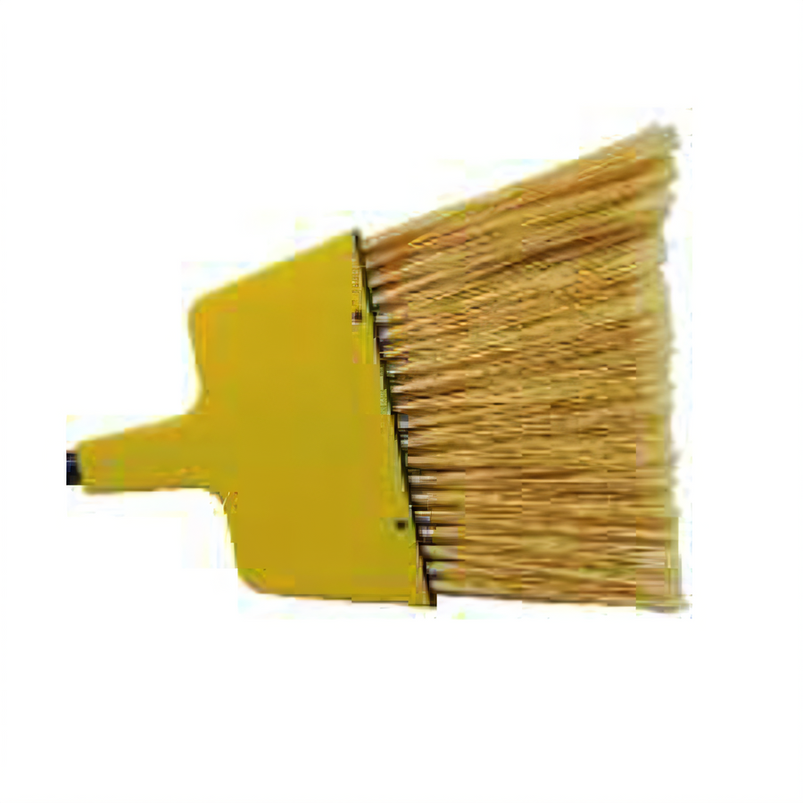Product image #1 for Small Angled Broom with Yellow Flagged PVC Bristles and 48-Inch Metal Handle