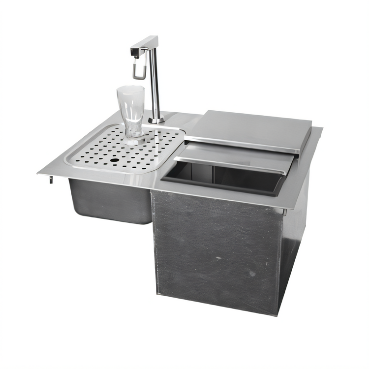 Product image #1 for Glastender 24-Inch Drop-In Ice & Water Unit, 33 lb Capacity, Less Faucet