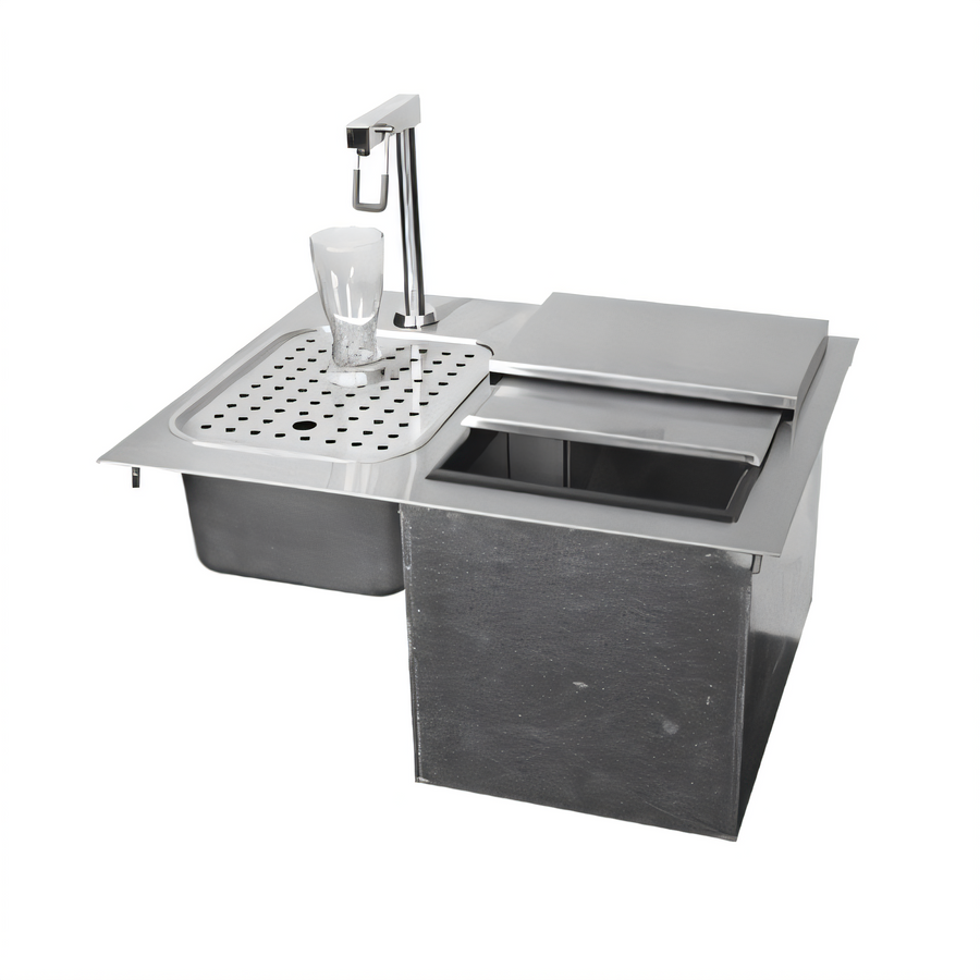 Product image #1 for Glastender 24-Inch Drop-In Ice & Water Unit, 33 lb Capacity, Less Faucet