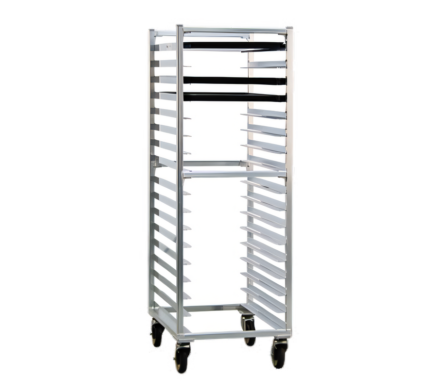 Product image #1 for New Age Mobile 3/4-Height End-Loading Aluminum Bun Pan Rack, 17 Pan Capacity