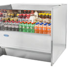 Thumbnail image #1 for Federal Industries Slim-Line UCRSL4833S Undercounter Refrigerated Self-Serve Merchandiser, 47.7-Inch, Black, R290