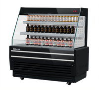 Turbo Air Low-Profile Horizontal Open-Air Cooler Display Case, 48-7/8 Inch Wide, 5.7 Cu. Ft., Self-Contained Refrigeration