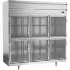 Thumbnail image #1 for Beverage Air P Series PR3HC-1BHG 3-Section Reach-In Refrigerator, 68.34 Cu. Ft., Top-Mounted, 6 Half-Glass Doors