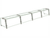 Thumbnail image #1 for Hatco Flav-R-Shield EP21 Single-Sided Full-Service Pass-Over Sneeze Guard, 4-Bay, 132 Inch W x 18 Inch D