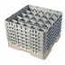 Thumbnail image #2 for Cambro Camrack Full Size 25-Compartment Beige Glass Rack with 6 Soft Gray Extenders