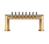 Thumbnail image #1 for Pass-Thru 8-Faucet Countertop Glycol-Cooled Draft Beer Tower, PVD Brass Finish
