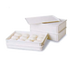 Thumbnail image #1 for Admiral Craft Stackable Pizza Dough Box, 18 x 26 x 3 Inch Deep, ABS Plastic, White