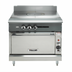 Thumbnail image #1 for Vulcan V Series 36-Inch Heavy Duty Gas Range with Dual Plancha Griddles and Standard Oven