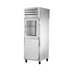 Thumbnail image #1 for True SPEC SERIES One-Section Pass-Thru Reach-In Refrigerator with Half Glass and Half Stainless Steel Front Doors and Stainless Rear Door