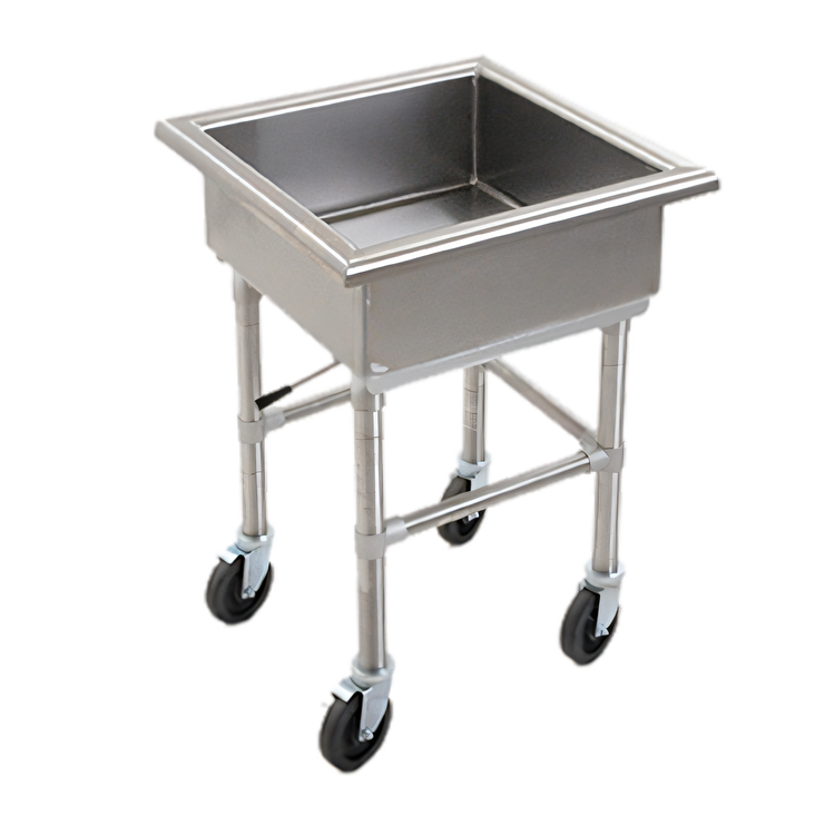Product image #1 for Eagle Group Mobile Stainless Steel Soak Sink with 20-Inch x 20-Inch x 8-Inch Compartment