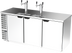 Thumbnail image #1 for Beverage-Air DD78HC-S 78-Inch Three-Door Flat Top Direct Draw Beer Cooler with Dual Faucet Towers