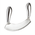 Thumbnail image #1 for Winco 6.9-Inch Single-Blade Mezzaluna Knife with Handle
