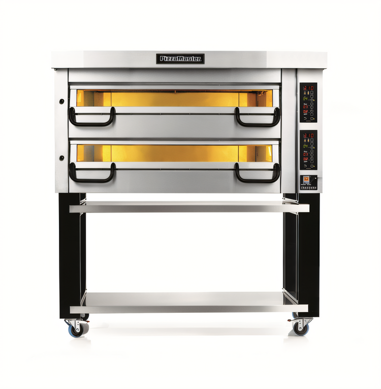 Product image #1 for PizzaMaster PM 1122ED Double-Deck Electric Pizza Deck Oven with Ceramic Clay Stones