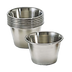 Thumbnail image #1 for Admiral Craft Stainless Steel 2-1/2 oz Tapered Nesting Sauce Cup, 12-Pack