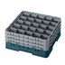 Thumbnail image #2 for Camrack Full Size Low Profile 25-Compartment Glass Rack with 3 Extenders, Teal