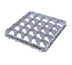 Thumbnail image #2 for Cambro Camrack Full-Size Half Drop Stemware Rack Extender, 16 Compartments, Soft Gray