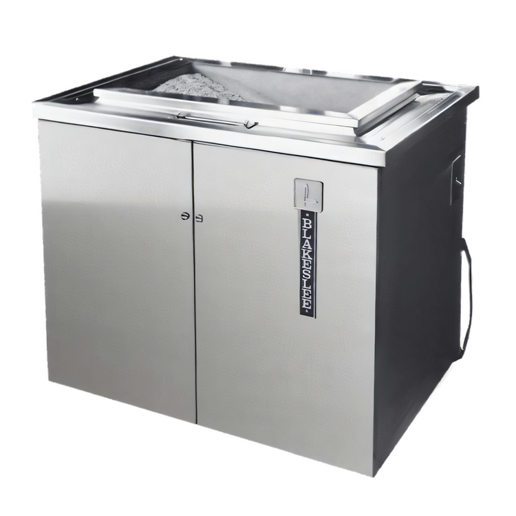 Product image #1 for Blakeslee BB-1224 Silver Saver Stationary Open-Top Stainless Steel Burnisher System