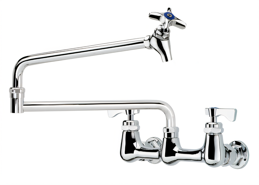 Product image #1 for Krowne Royal Series Wall-Mount Pot Filler Faucet with 24-Inch Jointed Spout, 8-Inch Centers