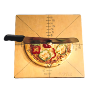 American Metalcraft 20-Inch Square Pizza Slice Cutting Board and Guide