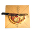 Thumbnail image #1 for American Metalcraft 20-Inch Square Pizza Slice Cutting Board and Guide
