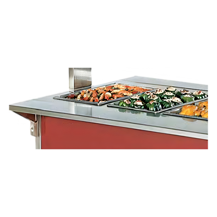 Product image #1 for Vollrath 4-Series Signature Server Stainless Steel Countertop Plate Rest, Operator Side, 28 x 7 Inches