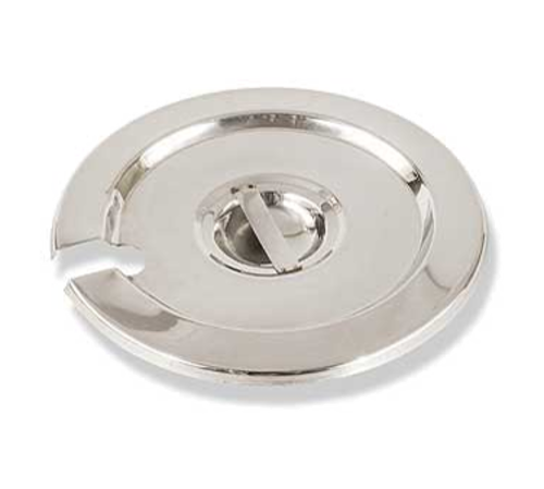 Product image #1 for Crestware 4 Qt Round Notched Stainless Steel Inset Pan Cover with Recessed Handle