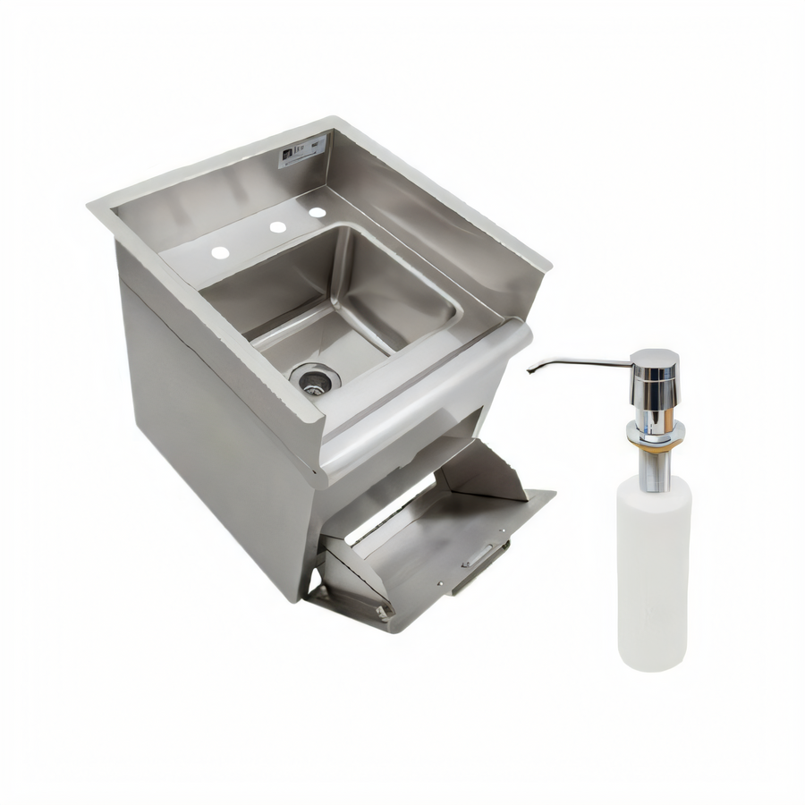 Product image #1 for John Boos Pro-Bowl 1-Compartment Drop-In Stainless Steel Sink with Towel and Soap Dispenser