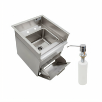 John Boos Pro-Bowl 1-Compartment Drop-In Stainless Steel Sink with Towel and Soap Dispenser