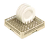 Thumbnail image #1 for Vollrath Rack-Master Full-Size Beige Plate and Tray Peg Dish Rack with Open Bottom and Sidewalls