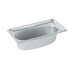 Thumbnail image #1 for Vollrath Super Pan Super Shapes 1/3 Size Oval Solid Hotel Pan, 2.2 Qt, 22-Gauge Stainless Steel