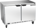 Thumbnail image #1 for Beverage-Air UCF48AHC 48-Inch Two-Section Undercounter Freezer, Solid Doors, 11.04 Cu. Ft., Stainless Steel, Rear-Mounted Self-Contained Refrigeration
