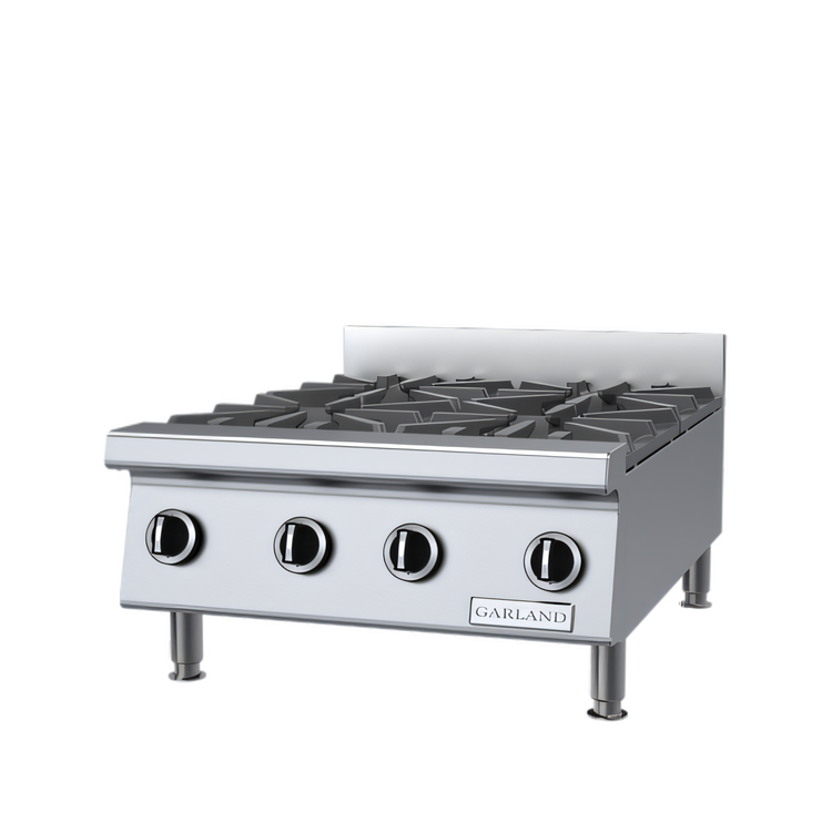 Product image #1 for Garland Starfire 24-Inch Heavy-Duty Countertop Gas Hot Plate with 4 Open Burners