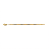Barfly 15-3/4-Inch Gold-Plated Fork-End Bar Spoon