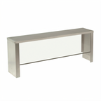 Thumbnail image #1 for Advance Tabco SU-P-323 Replacement Plastic Front Food Shield for TSS-3 Serving Shelf