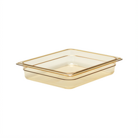 Cambro H-Pan High Heat Half-Size Hot Food Pan, 2-1/2-Inch Deep, Amber