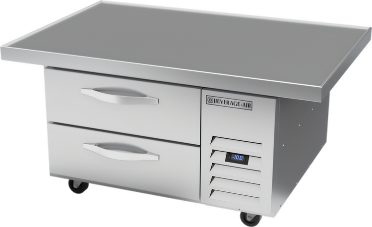 Product image #1 for Beverage-Air 48-Inch Extended Top Chef Base Freezer with Two Drawers, 5.64 Cu. Ft.