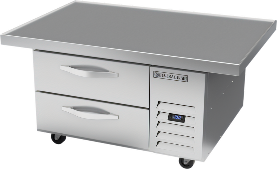 Product image #1 for Beverage-Air 48-Inch Extended Top Chef Base Freezer with Two Drawers, 5.64 Cu. Ft.