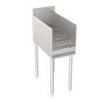 Thumbnail image #1 for Krowne Silver Series 18-12RD 4-Step Freestanding Stainless Steel Raised Liquor Display, 12-Inch Wide, 3-Inch Backsplash