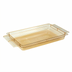 Thumbnail image #1 for Cambro H-Pan Full-Size High Heat Plastic Food Pan with Handles, 2-1/2 Inch Deep, Amber