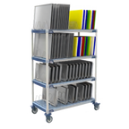 Thumbnail image #1 for Metro MetroMax i PR48VX4 4-Tier Mobile Polymer Drying Rack, 48"W x 24"D x 68"H, with Microban Protection