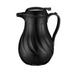 Thumbnail image #1 for Winco VSW-64K 64 Oz Double-Wall Insulated Swirl Plastic Beverage Server - Black (Includes Colored ID Tags)