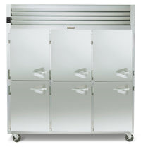Traulsen Dealer's Choice G Series 3-Section Reach-In Freezer with Half-Height Solid Doors